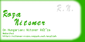 roza nitsner business card